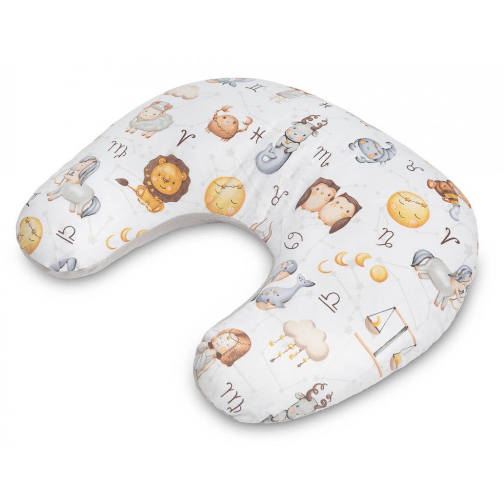 Sensillo rogal do karmienia muślin Zodiak szary