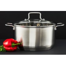 Garnek stalowy Ambition z pokrywką HUGO 24cm / 4,5L  44461