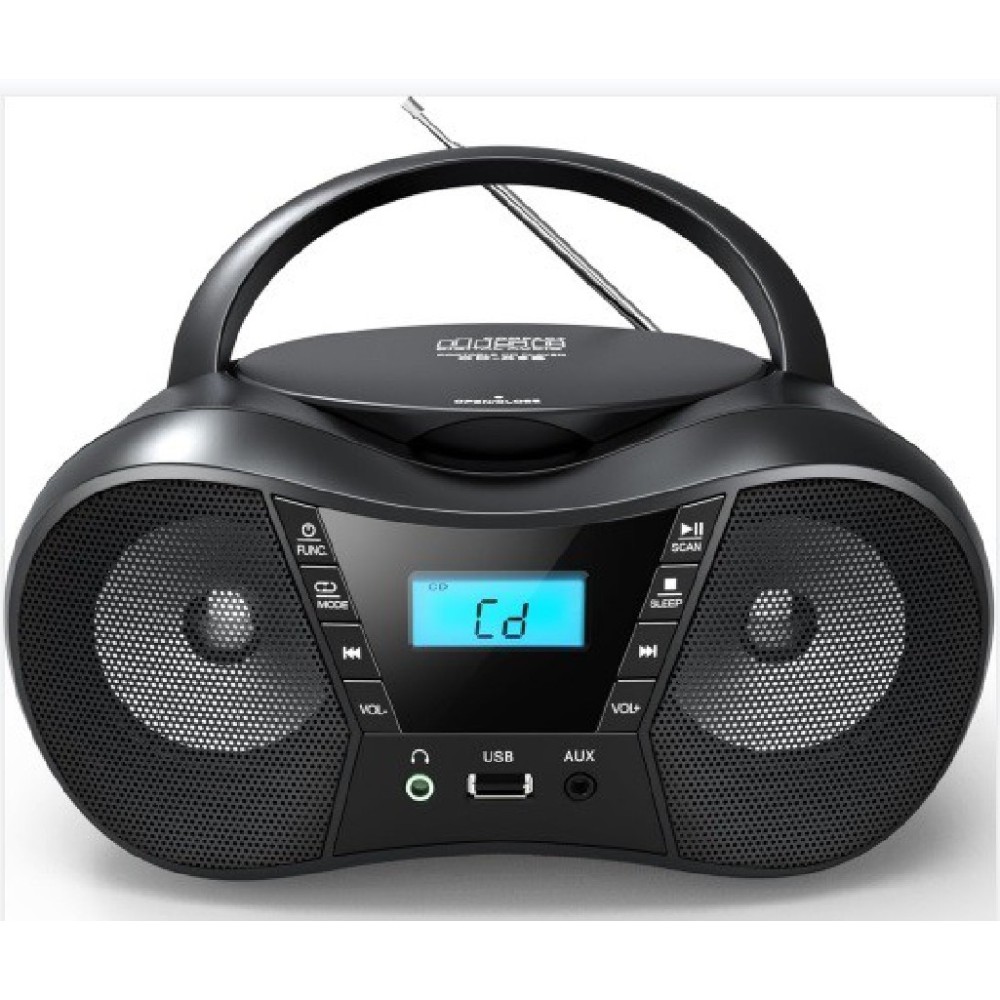 Radioodtwarzacz CD LILA czarny 2 USB BT