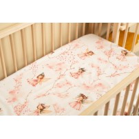 Sensillo prześcieradło drukowane Wróżka 60x120cm 100% bawełna