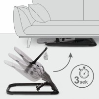 LEŻACZEK BUJACZEK LARO FULL GREY/BLACK 5906601700903