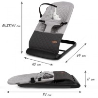 LEŻACZEK BUJACZEK LARO FULL GREY/BLACK 5906601700903