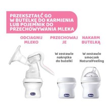Chicco NaturalFeeling Laktator manulany + wkładki 60 szt.