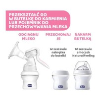 Chicco NaturalFeeling Laktator manulany + wkładki 60 szt.