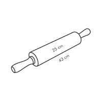 Walek Do Ciasta Tescoma DELICIA Drew.,25cm, ø 6cm