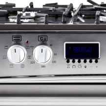RAVANSON 5 palnikowa kuchnia gazowo-elektryczna KWGE-K90 CHEFF MODERN stal nierdzewna