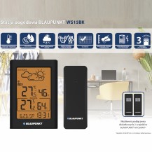 BLAUPUNKT Stacja pogodowa WS 15BK CZARNA