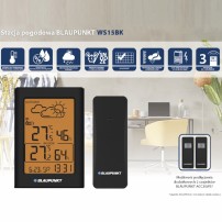 BLAUPUNKT Stacja pogodowa WS 15BK CZARNA