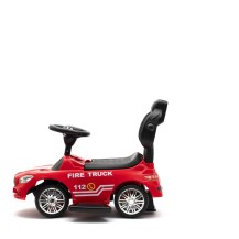 Baby Mix STRAŻ POŻARNA czerwony Dziecięcy jeździk z dźwiękiem i rączką