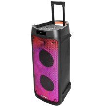GŁOŚNIK PB 08 DB BLAUPUNKT LED PARTY BOX KARAOKE 2 x MIKROFON  BEZP. BLUETOOTH