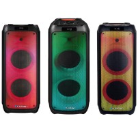 GŁOŚNIK PB 08 DB BLAUPUNKT LED PARTY BOX KARAOKE 2 x MIKROFON  BEZP. BLUETOOTH