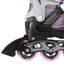 Łyżworolki NILS szaro-fioletowyROZM. L (39-42) NA11008