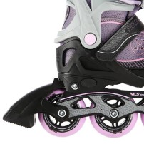 Łyżworolki NILS szaro-fioletowyROZM. L (39-42) NA11008