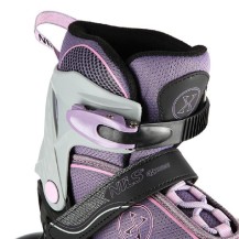 Łyżworolki NILS szaro-fioletowyROZM. L (39-42) NA11008