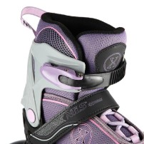 Łyżworolki NILS szaro-fioletowyROZM. L (39-42) NA11008