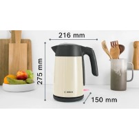 Czajnik Elektryczny Bosch TWK7L467 2400W 1,7L Kremowy