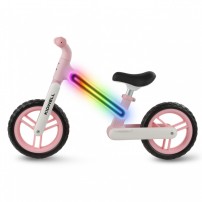 Kidwell  Rowerek biegowy SUNO Pink świecąca led rama