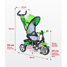 Caretero Timmy Toyz rowerek green