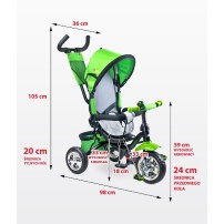 Caretero Timmy Toyz rowerek green