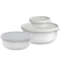 ZESTAW 3 POJEMNIKÓW LUMINA Mepal 2.0 250ML + 750ML +1500 ML WHITE