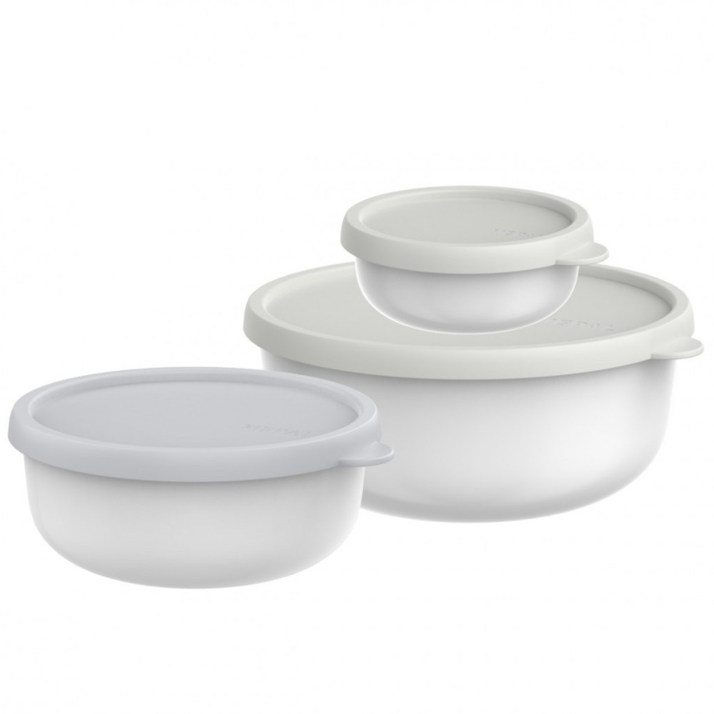 ZESTAW 3 POJEMNIKÓW LUMINA Mepal 2.0 250ML + 750ML +1500 ML WHITE