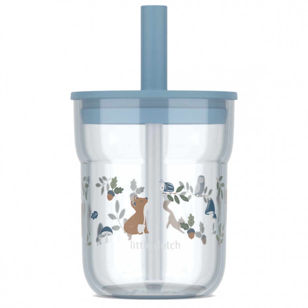 SZKLANKA DZIECIĘCA ZE SŁOMKĄ MIO 250ML FOREST FRIENDS 108023065408