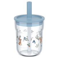 SZKLANKA DZIECIĘCA ZE SŁOMKĄ MIO 250ML FOREST FRIENDS 108023065408