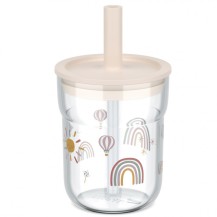 SZKLANKA DZIECIĘCA ZE SŁOMKĄ MIO 250ML SUNSHINE %26 RAINBOW 108023065245