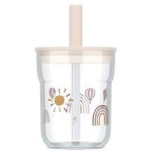 SZKLANKA DZIECIĘCA ZE SŁOMKĄ MIO 250ML SUNSHINE %26 RAINBOW 108023065245