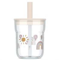 SZKLANKA DZIECIĘCA ZE SŁOMKĄ MIO 250ML SUNSHINE %26 RAINBOW 108023065245