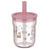 SZKLANKA DZIECIĘCA ZE SŁOMKĄ MIO 250ML FAIRY GARDEN 108023065406