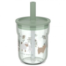 SZKLANKA DZIECIĘCA ZE SŁOMKĄ MIO 250ML LITTLE FARM 108023065399