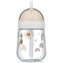 KUBEK DZIECIĘCY ZE SŁOMKĄ 300ML MIO SUNSHINE %26 RAINBOW 108014065245