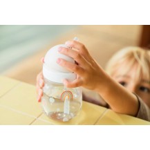 KUBEK DZIECIĘCY ZE SŁOMKĄ 300ML MIO SUNSHINE %26 RAINBOW 108014065245