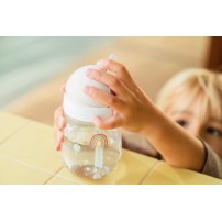 KUBEK DZIECIĘCY ZE SŁOMKĄ 300ML MIO SUNSHINE %26 RAINBOW 108014065245