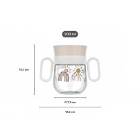 KUBEK DZIECIĘCY TRENINGOWY DO NAUKI PICIA MIO 200 ML FAIRY GARDEN
