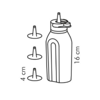 Tescoma butelka dozująca PRESTO 250 ml, 4 końcówki 420728.00