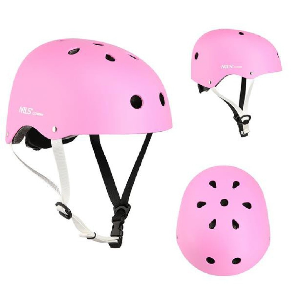 NILS RÓŻOWY KASK MTW001 ROZM. XS(48-52CM)