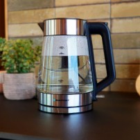 CZAJNIK SZKLANY EKG 401 INOX 1.7L