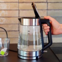 CZAJNIK SZKLANY EKG 401 INOX 1.7L