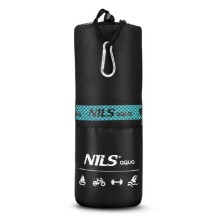 NILS NAR13 RĘCZNIK Z MIKROFIBRY CZARNY 200X90