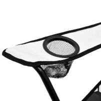 NILS NC3303 BIAŁO CZARNE KRZESŁO SKŁADANE