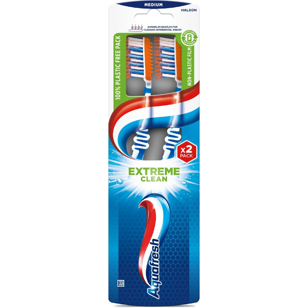 Szczoteczka Do Zębów Aquafresh 2 Pack Extreme Clean Medium TB