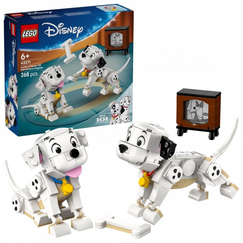 Lego Disney Classic 101 Dalmatyńczyków Szczeniaczki Szczęściarz I Penny 43271