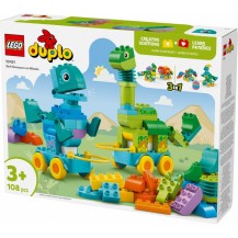 Lego Duplo Town 3 W 1 Dinozaury Na Kółkach 10451