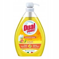 PŁYN DO NACZYŃ DUAL POWER POMPKA 1L CITRUS