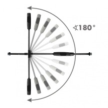 Kidwell Bramka zabezpieczająca Guarda Black 75-104cm
