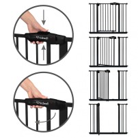 Kidwell Bramka zabezpieczająca Guarda Black 75-104cm