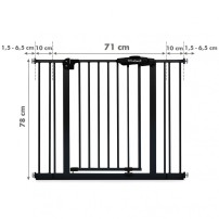 Kidwell Bramka zabezpieczająca Guarda Black 75-104cm