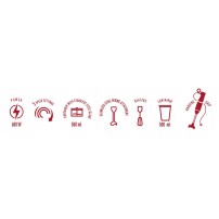 Blender Ręczny MPM MBL 43 Biały 600W Zestaw